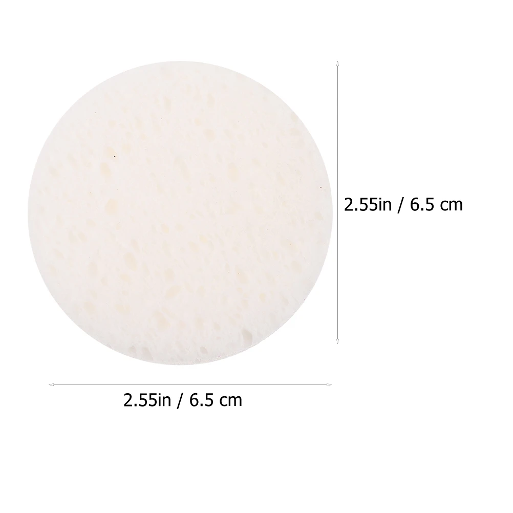 40 Uds esponja de maquillaje cómodos aplicadores de polvo redondeado herramienta de maquillaje de limpieza facial almohadilla de cosméticos esponja de lavado de cara de niña