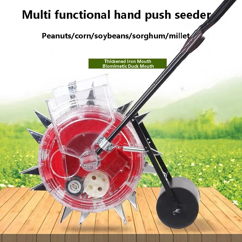 New Type Of Agricultural Peanut And Soybean Precision Seeder With Roller Corn Seeder Multifunctional Small Hand Push Seeder