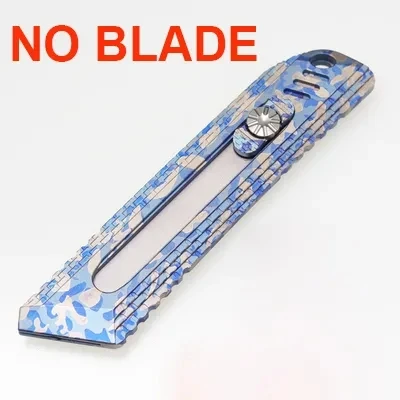 1 Piece Titanium Alloy Utility Knife Blade Holder Handle Compatible with CKB2 Blade, Blade NOT Included