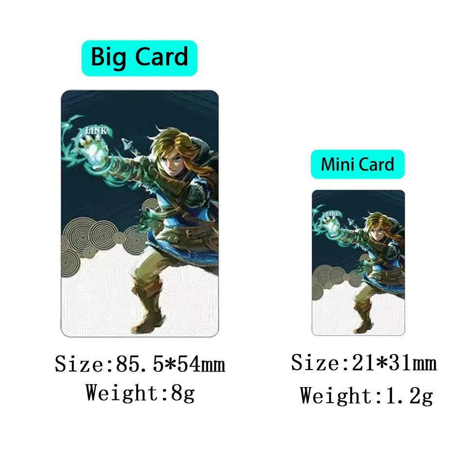 38pcs Zelda Amiibo Card Link The Legend Of Zelda Tears Of The Kingdo Zelda Ghost God Sword Equipment Crossover NFC Game Chip