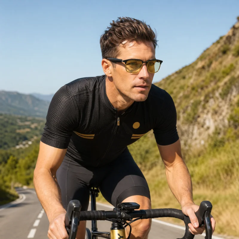 Smart Bluetooth Glasses Photochromic Lenses Touch Controls Cycling Driving Music Calls Light Condition Adaptability Outdoor Indoor Use