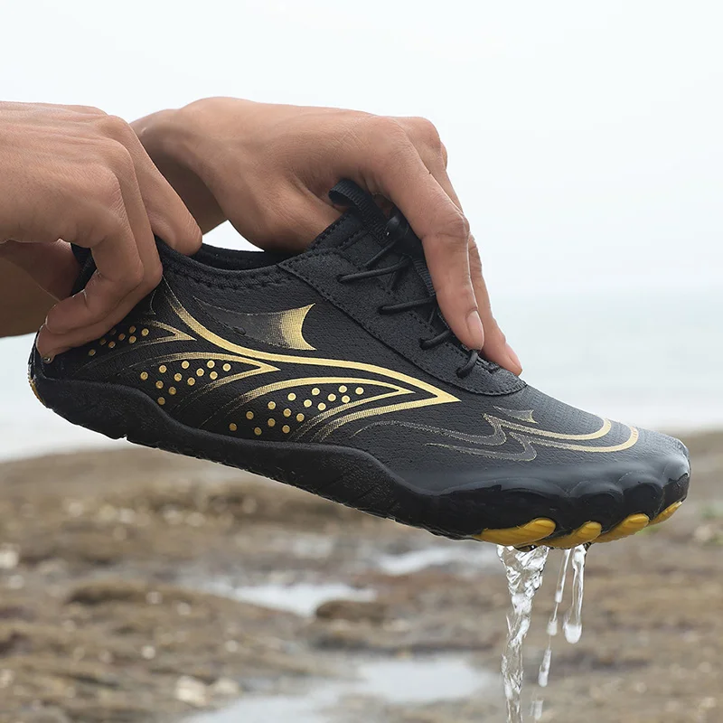 

New Five Finger River Tracing Shoes Unisex Quick Dry Wading Shoes Lightweight Non-slip Women Men Beach Swimming Aqua Shoes