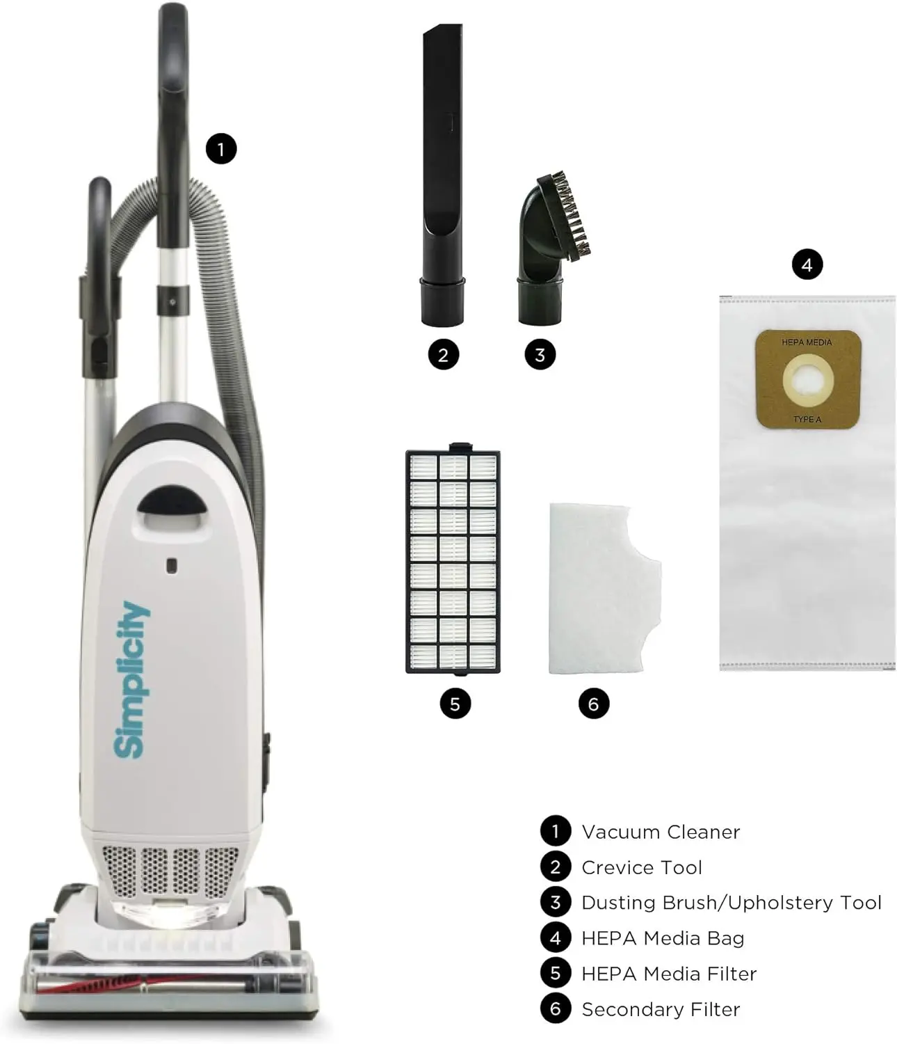 Vacuum Cleaner for Carpet and Hardwood, Multi Surface Upright Vacuum Cleaner with Certified HE