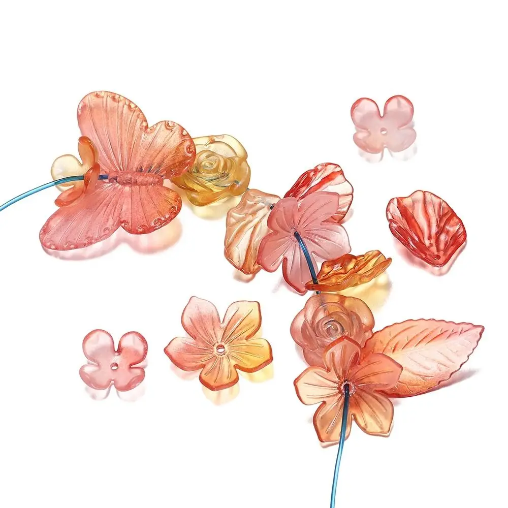 

Fashion 20g/Lot Mixed Leaves Beads Acrylic Spacer Bead Jewelry Making Flowers DIY Bracelets Accessories