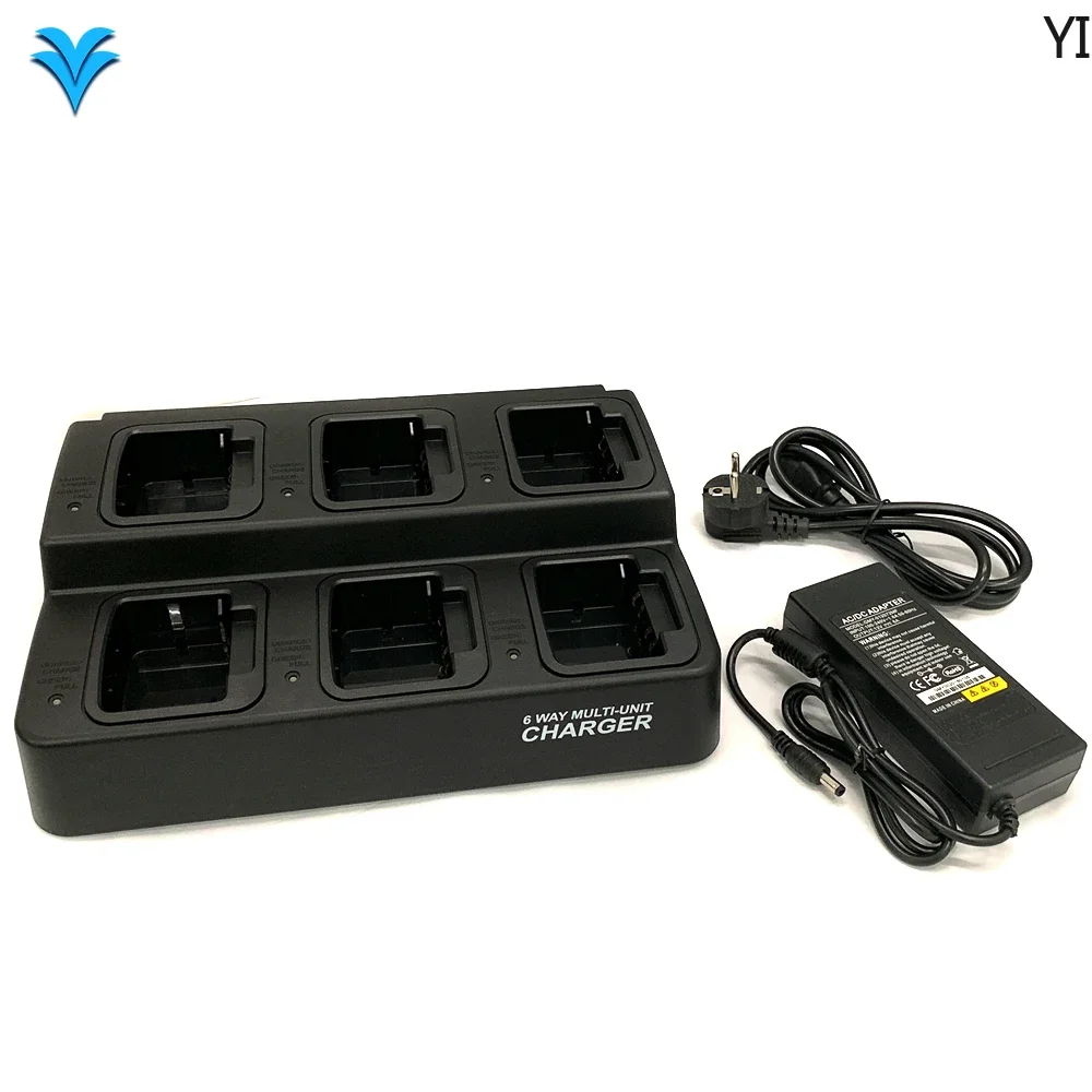 6 Ways Charger For Yaesu Vertex Walkie Talkie VX231 VX261 VX264 VX351 VX354 VX451