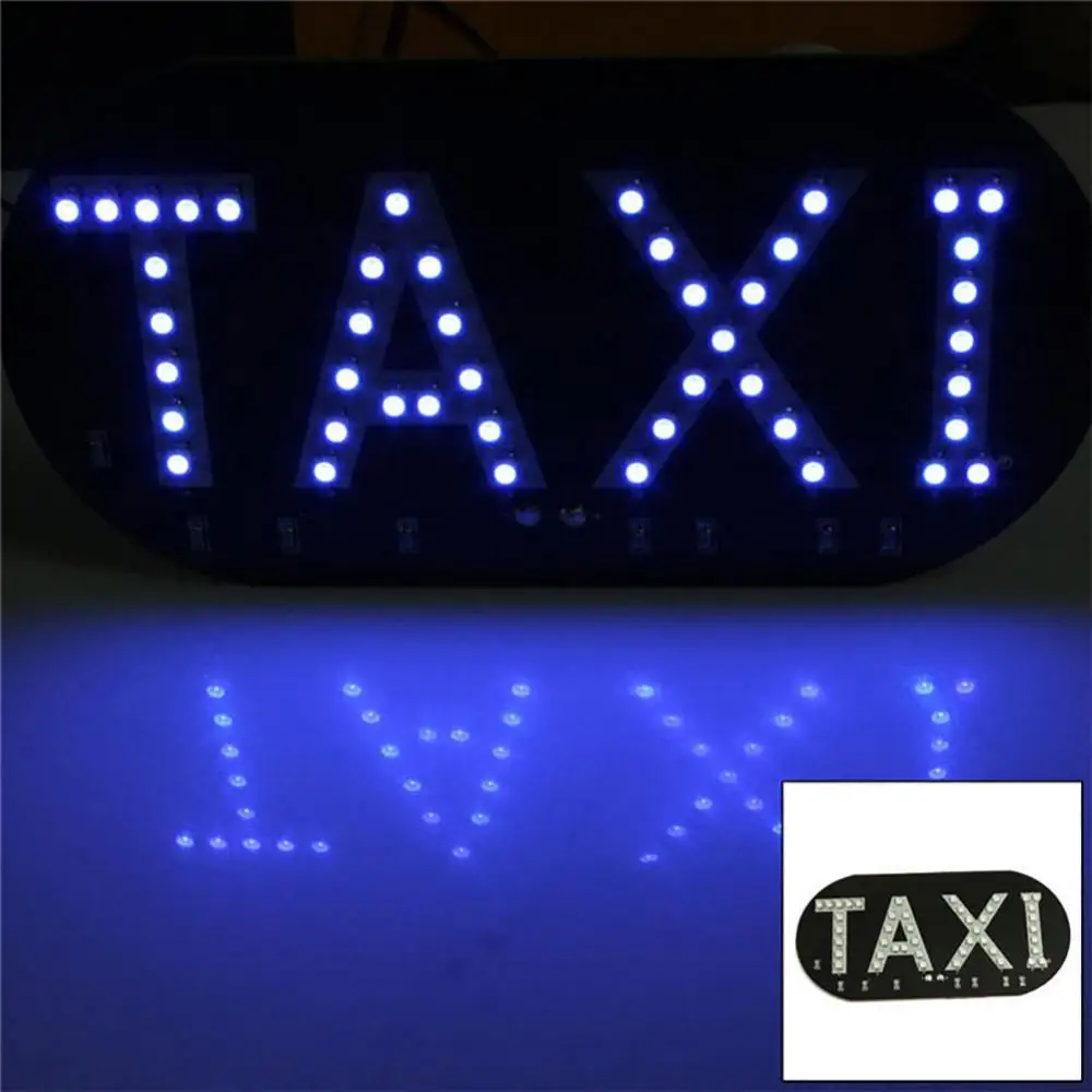 Taxi LED Light Taxi Cab Windscreen Windshield Sign LED Light Car High Brightness Lamp Bulb Luz LED Do Táxi