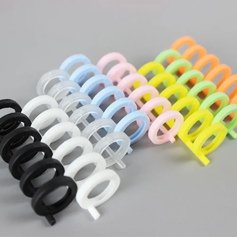 10PCS 6-Ring Binding Spines Combs 6 Holes Loose Leaf Binder Book Rings for Notebook Planners Diary Photo Album Expansion Ring