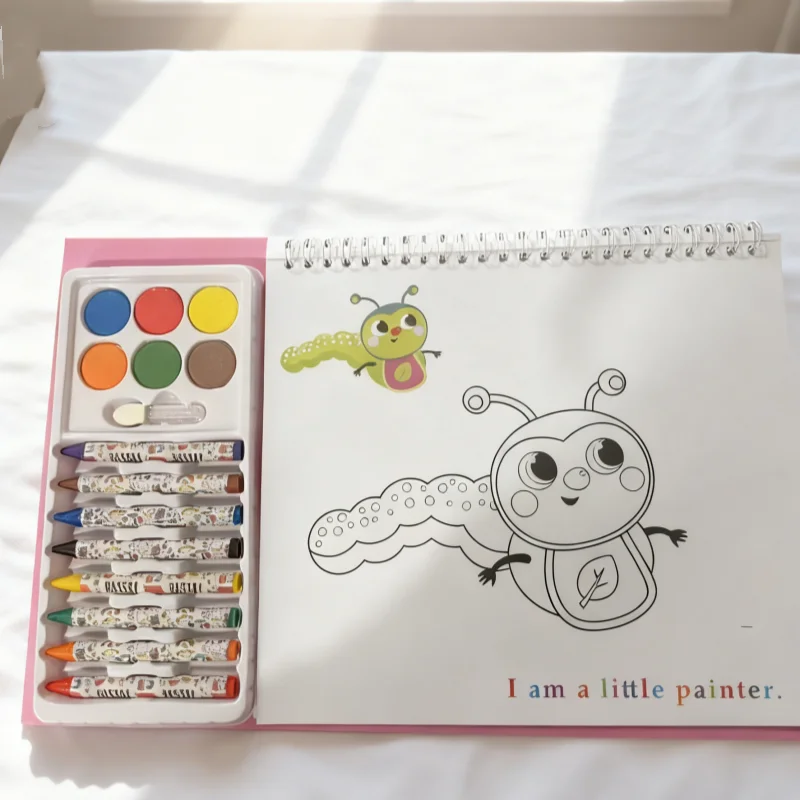 "Cuaderno de bocetos de dibujos animados de fantasía, papelería para estudiantes, libro de arte dibujado a mano en 3D, juguete para regalo creativo para niños de dibujos animados bonitos"