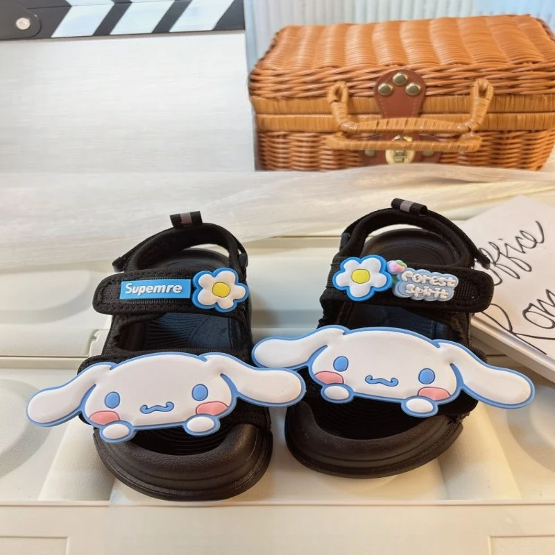 

Kids Fashion Beach Sandals Girls Anti-Slip Casual Shoes Comfort Breathable Soft Sole Cute Hook & Loop Children's Footwear