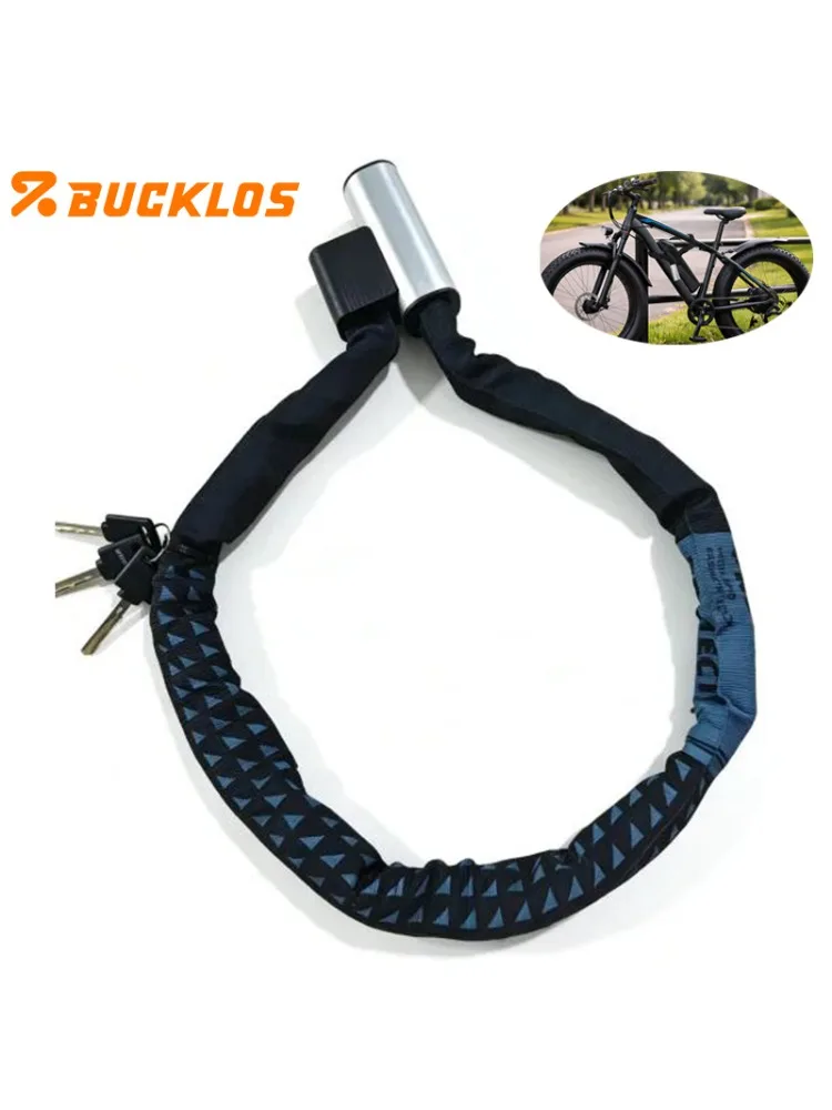AliExpress NONE BUCKLOS 1M Bike Chain Lock Portable Anti-theft MTB Road Bike Safety Scooter Locks Safety Stable Cycling Padlock with 3 Keys