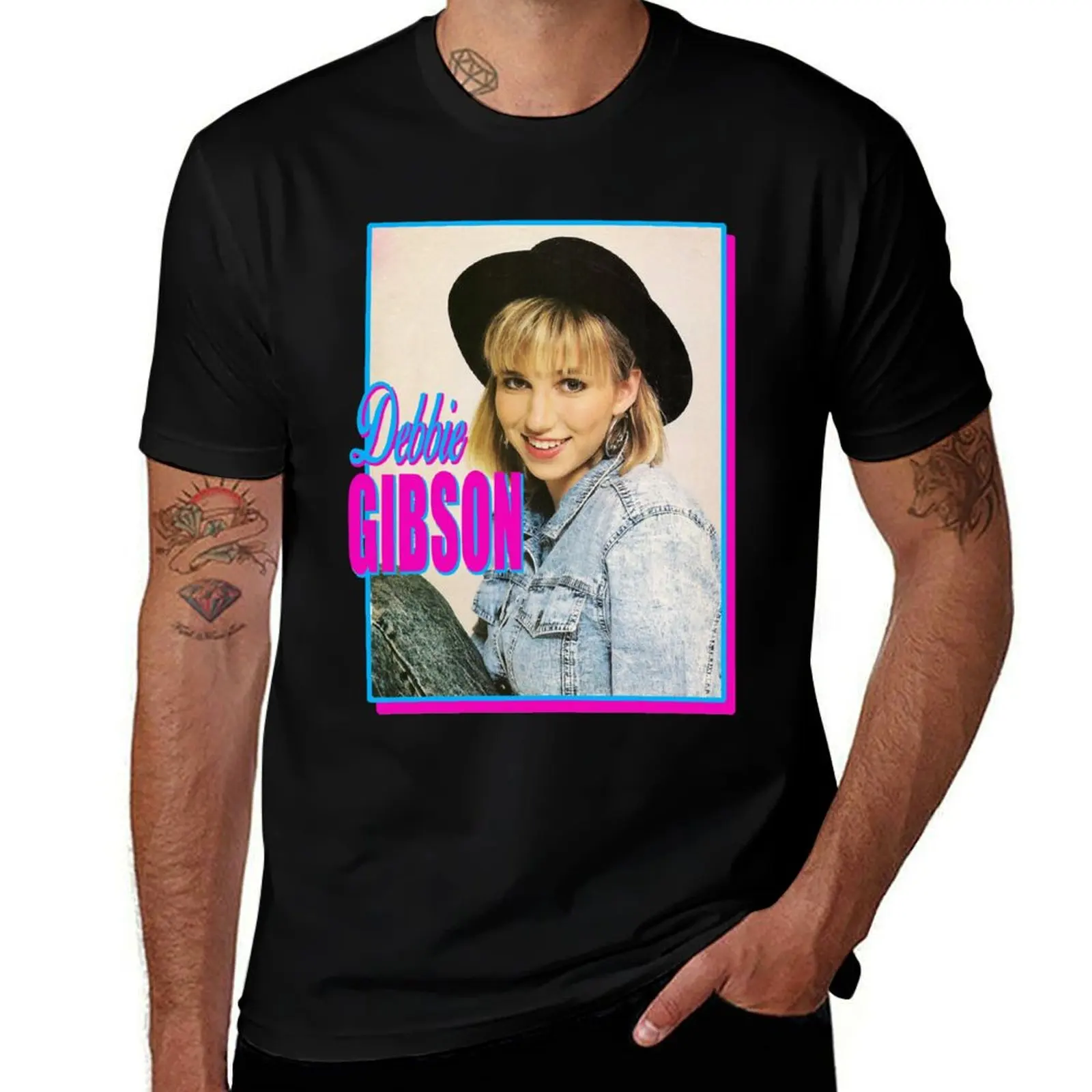 

Debbie Gibson T-Shirt T-Shirt oversized blue lock T-shirts for men cotton