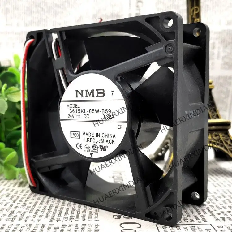 Nova 3615KL-05W-B59 9038 DC24V 0.32A 3 Ventilador de Refrigeração Kit de Montagem