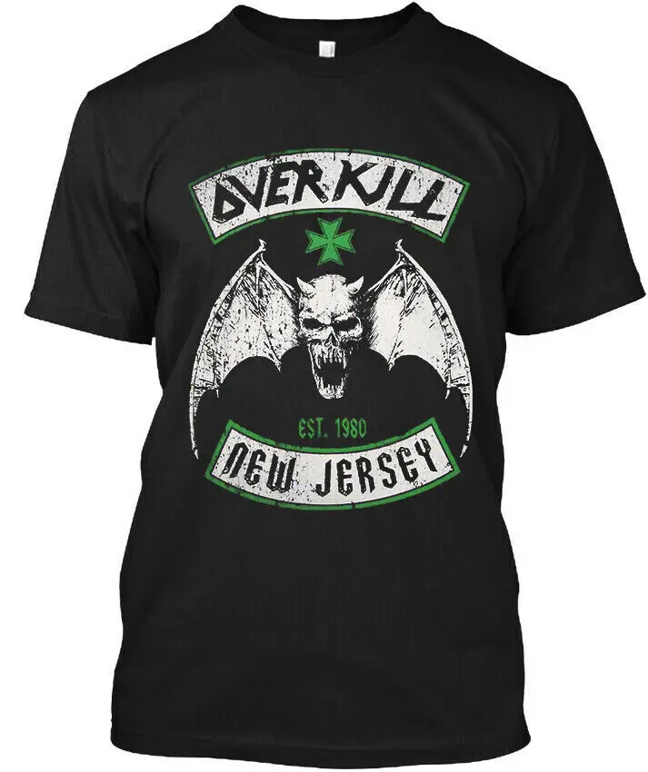 NEW POPULAR Overkill American Music Vintage Retro Logo T SHIRT S 4XL