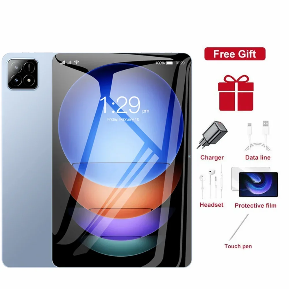 2025 Originele Pad 7S Pro Tablet PC Android 14 Tabletten 10.1inch Snapdragon 8 gen3 5G Dual SIM Tab 22GB + 2TB 20000mAh WiFi Google