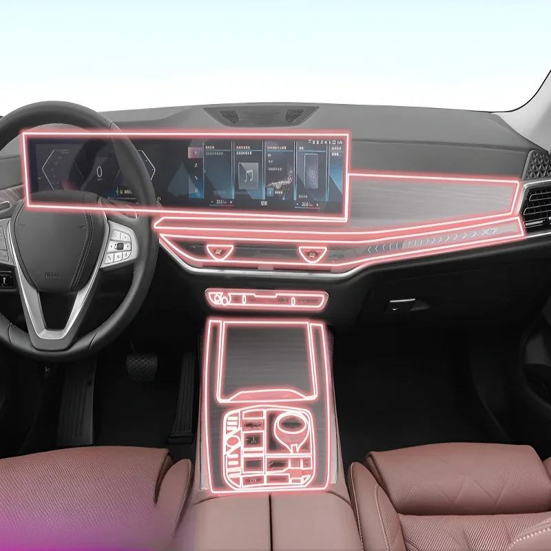 FOR BMW X5 2023-2025 Interior Dashboard Multimedia Navigation Transparent Anti-Scratch Protection Film Modification FOR