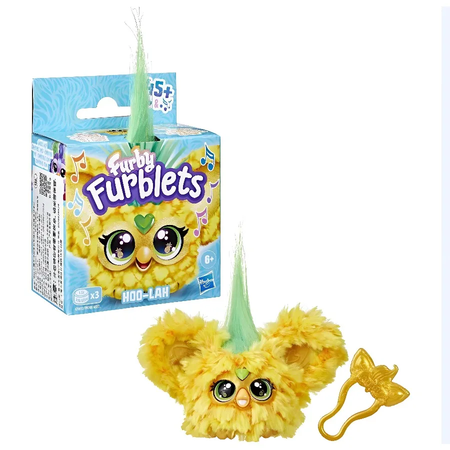 Muñeco electrónico de peluche Kawaii de Hasbro Furby genuino, regalo de cumpleaños de dibujos animados de Anime, juguetes para chico para amigos, niño y niña, Merch de Anime