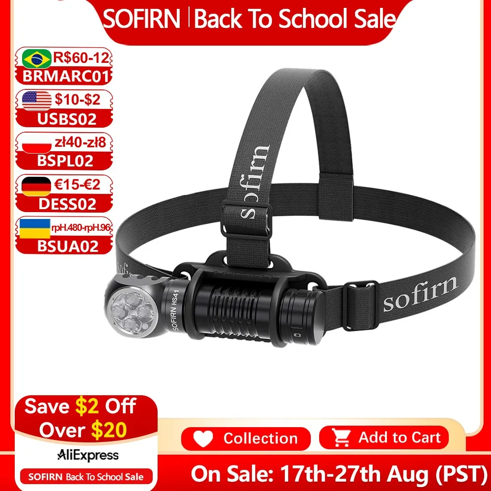 Налобный фонарь SOFIRN HS41 4000