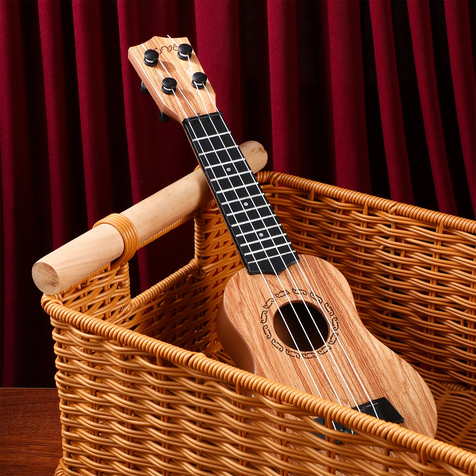 Kinderen Kleine Gitaar Ukelele 38cm Sterven Hout Muzikaal Speelgoed Instrument Lichtgewicht Ontwerp Stimuleren Interesse Ontwikkelen