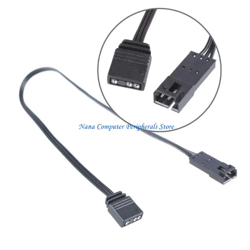 

F68C Удлинительный кабель для светодиодных полосок, 25 см/9,84 дюйма, штекер-мама, 4-контактный, 3-контактный шнур ARGB