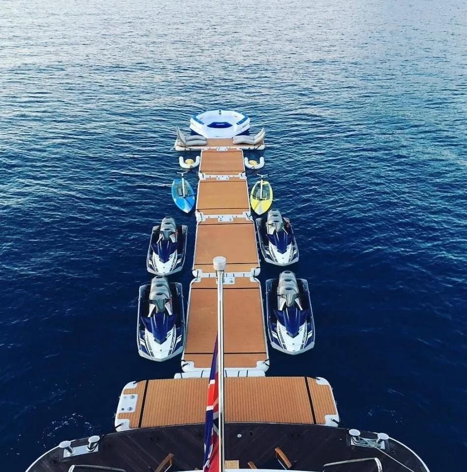 

Рулонная надувная док-станция для яхты, воздушная плавающая док-станция для понтона, надувная платформа для док-станции