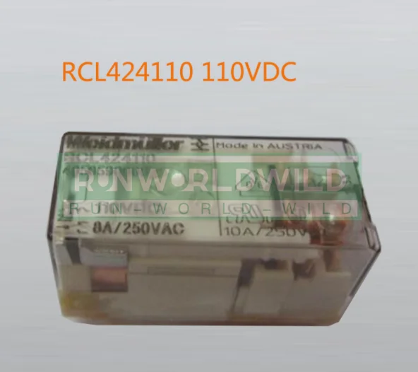 10PCS NEW For Weidmuller Intermediate Relay RCL424110 110VDC 8 Feet