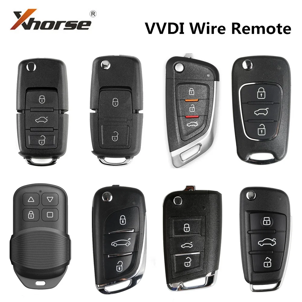 Xhorse VVDI2 XK Wire 3 Buttons Remote Key 2 Buttons Key XKB520EN/XKB508EN/XKKF02EN/XKA600EN/XKMQB1EN/ XKGHG1EN