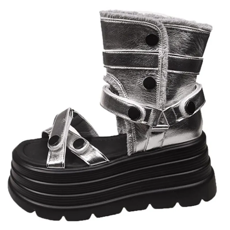 

Летние сандалии 8 см, кроссовки на танкетке, новинка 2023 года, женские пляжные шлепанцы, повседневные ботинки на высокой платформе, дышащие прогулочные тапочки