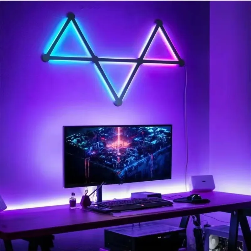 

RGB Smart LED Glide Wall Light Computer Gaming Atmosphere Light Decoration Indoor Smart Home Wall Light