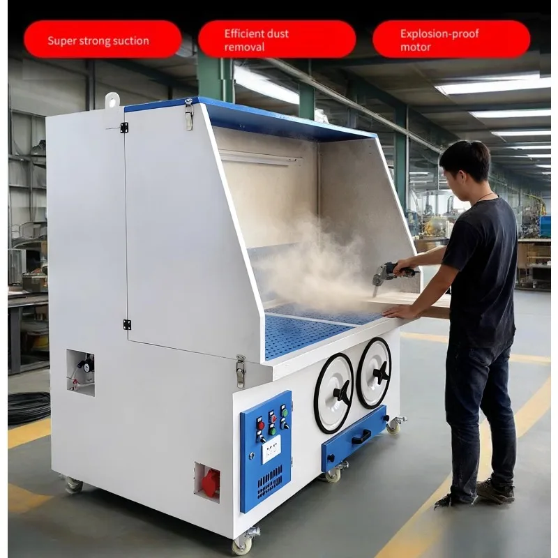 Industrial Polishing Dust Removal Workbench Strong Airflow Sanding Cabinet Heavy Duty Dust Collecting Machinery For Workbench
