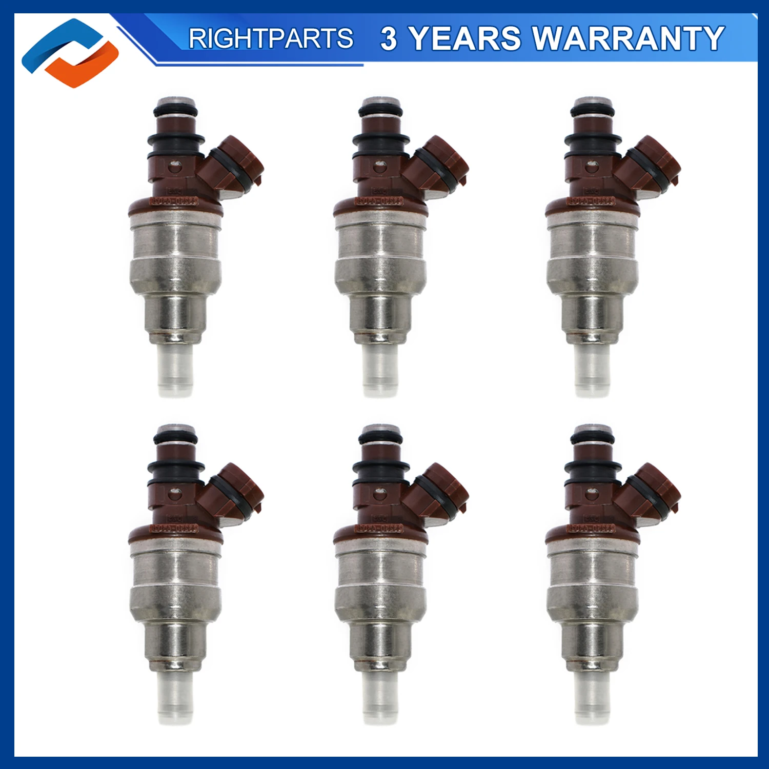 6pcs 23250-65020 Fuel Injector For Toyota 4Runner Pickup 3.0L 1989-1995 Toyota T100 3.0L 1993-1994 22842-12130 23250-35040 FJ522