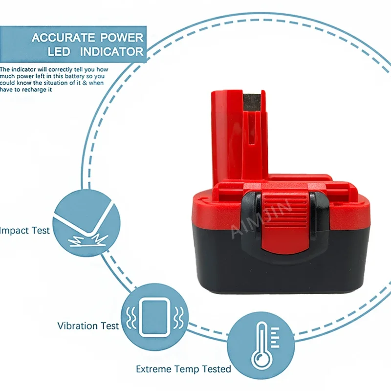 4.8/6.8/9.8/12.8Ah For Bosch 14.4V Battery For Bosch D70745 2607335273 BAT038 BAT140 BAT041 2607335465 26073356 Drill Battery