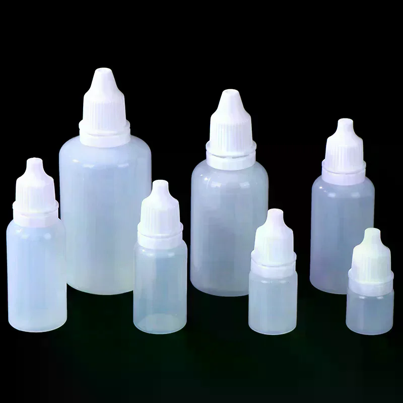 10pcs 50ml Accessory 5/10/15/20/30/ Empty Plastic Dropper Bo ttle Paint Beauty Oil Squeezable Refillable Cosmetics Storage
