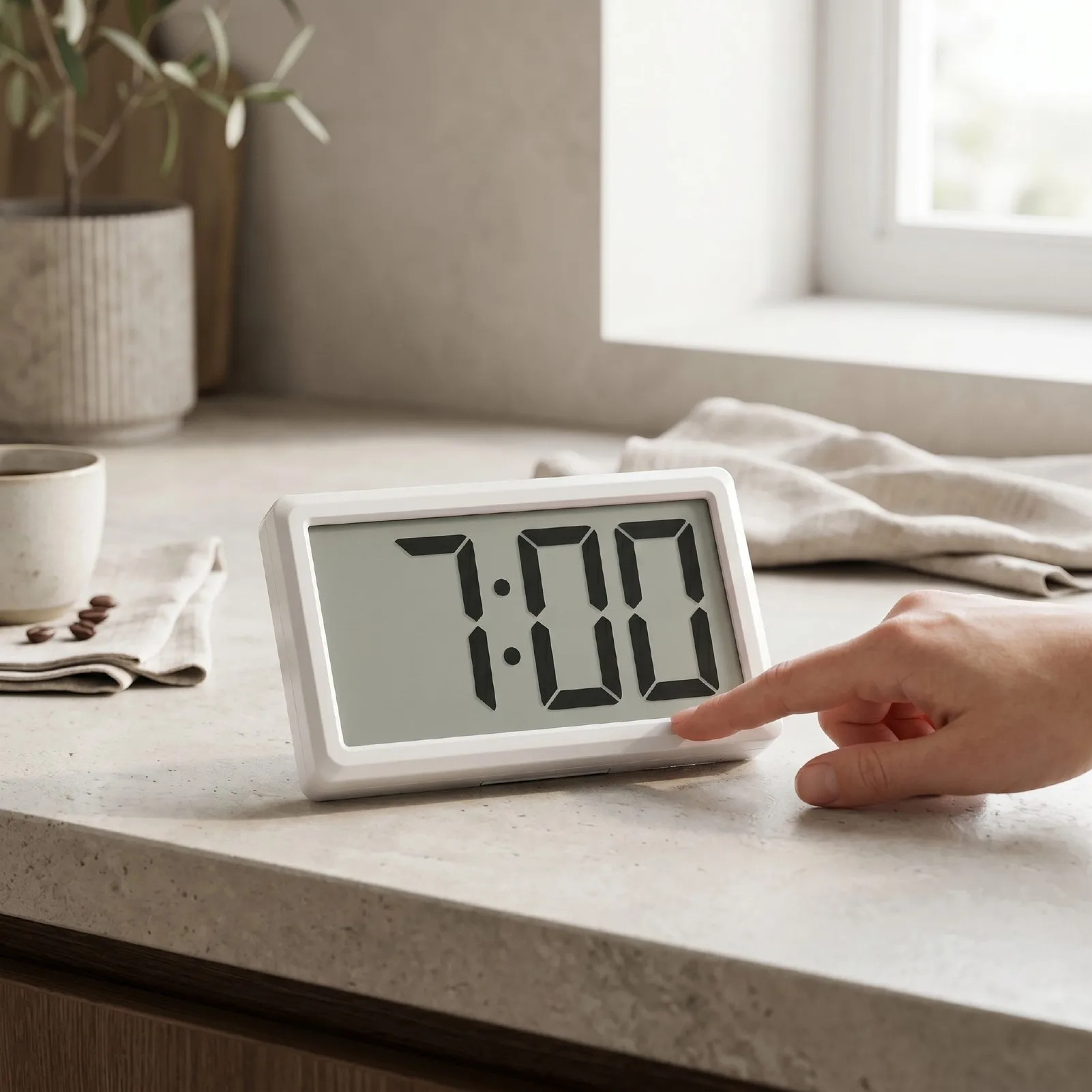 Compact Bathroom Clock Small Digital Clock Magnetic Lightweight Portable Versatile 12 Hour Clock For Travel Classroom Bedroom