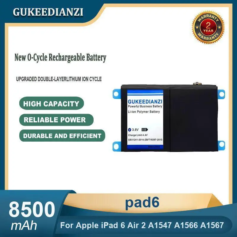 

Battery For Apple iPad 6 Air 1 2 5 10 A1484 A1474 1475 A1484 A1474 1475 A1315 A1219 A1337 A1395 A1396 A1397 A1376 A1316 A2588