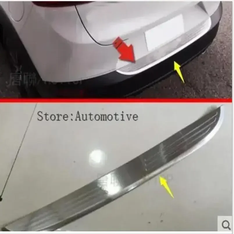 

Car Styling Outside Stainless Steel Rear Bumper For Mazda CX-3 CX3 2016 2017 2018 Trunk Sill Scuff Protector Accessories