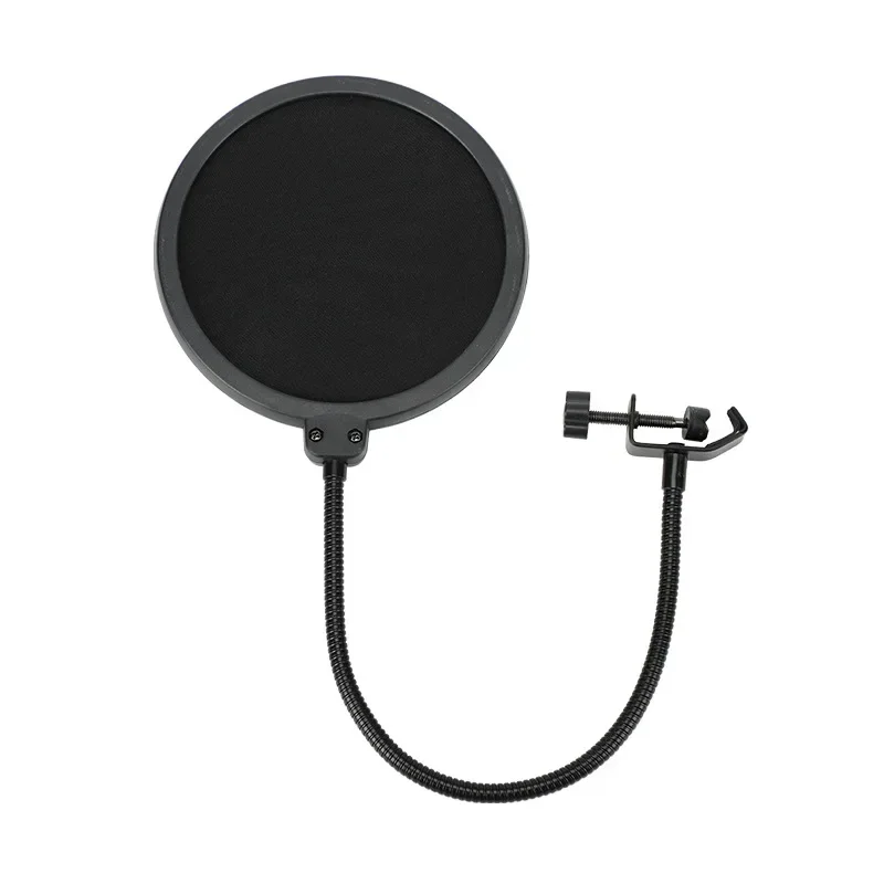 Double Layer Studio Microphone Pop Filter Flexible Wind Screen Sound Filter Mask Mic Shield for Speaking Recording Accessories