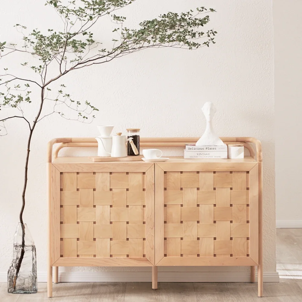 

Woven Wood Storage North American Hard Maple Wood Storage Solid Wood Chest of Drawers Logs