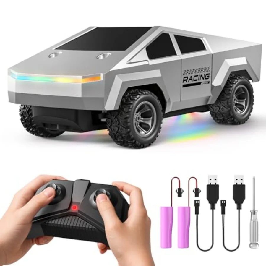 

Remote Control Car RC Trucks - 2WD RC Truck Toy RC Cars for All Terrain, 1/24 Scale Pick-up Hobby Monster Truck Toys 2.4GHz Off