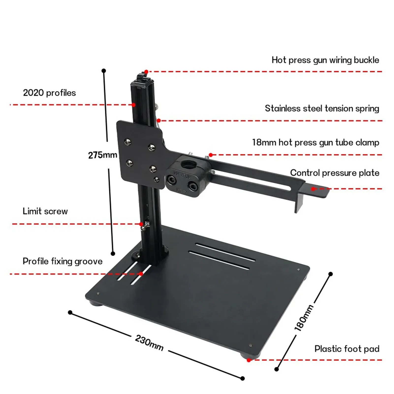 Mesin Heat Press Vertikal Mesin Heat Press Pemasangan Benang Multifungsi untuk Printer 3D Mesin Cetak Elektronik