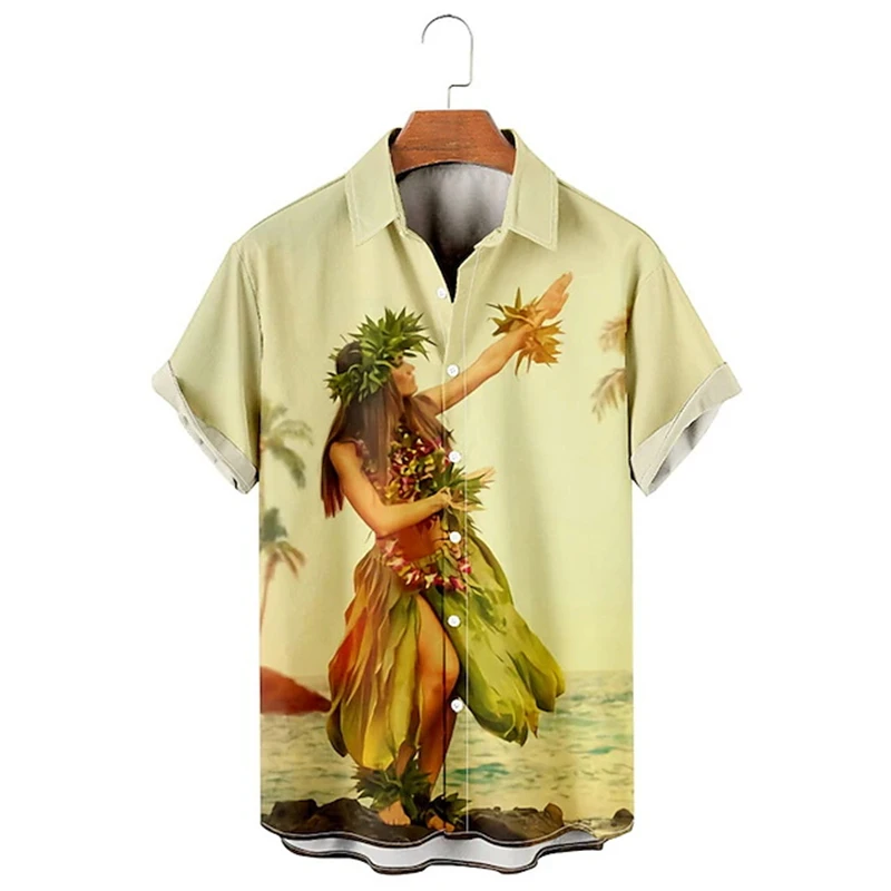 

Винтажные мужские рубашки, повседневные рубашки в стиле ретро с ковбойским принтом, рубашка с отложным воротником и 3D-принтом, рубашка с короткими рукавами, летние рубашки для мужчин