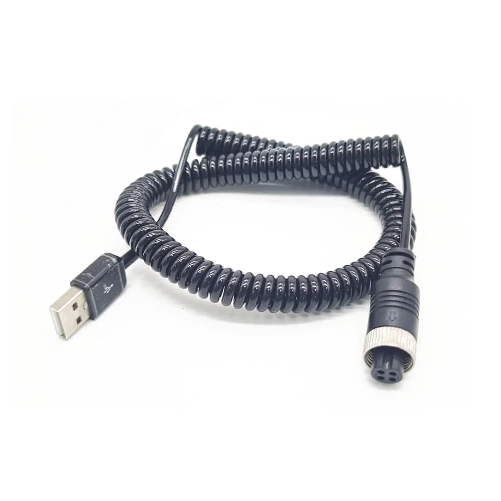 Waterproof USB Extension Cable 3M with GX12 4Pin Aviation Plug,Converter Cord for 5V LED Light Strips,DIY Projects,PC Connection