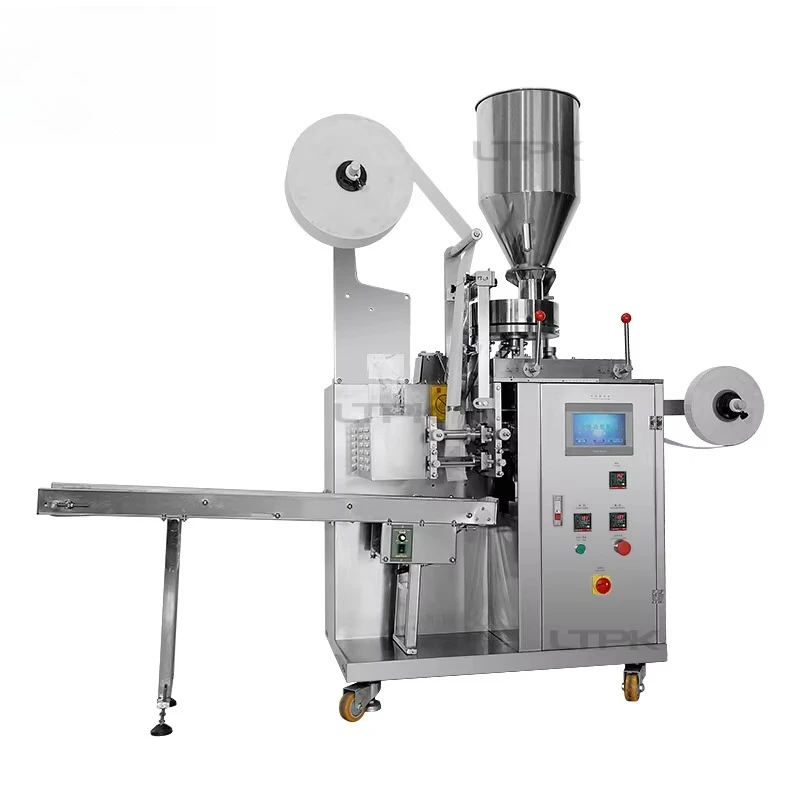 For Automatic Filter Paper Tea Bag Pouch Nylon String And Tag Herb Power Coffee Green Tea Filling Packaging Machine
