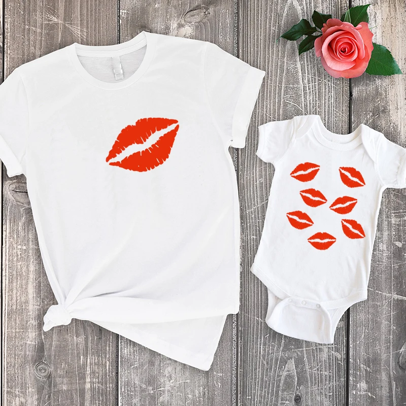 family matching clothes mommy and me tshirts mother daughter matching clothing big sister baby girl shirt summer 2021 kiss son