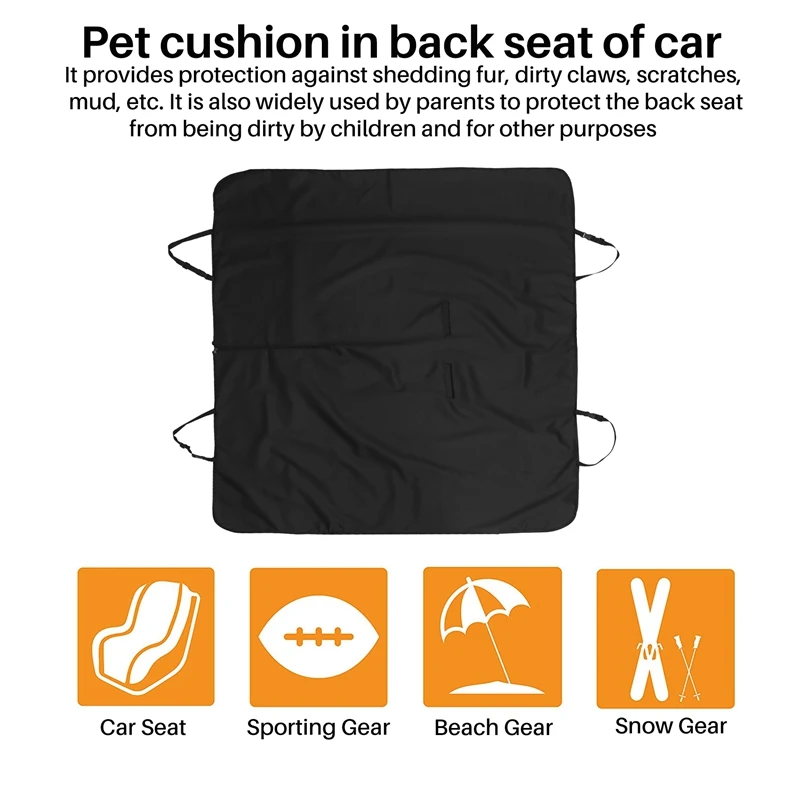 Pet Dog Seat Hammock Cover Car Suv Van Back Rear Protector Mat Dog Car Seat Covers(For Large And Small Dogs),Protect Your Car, W