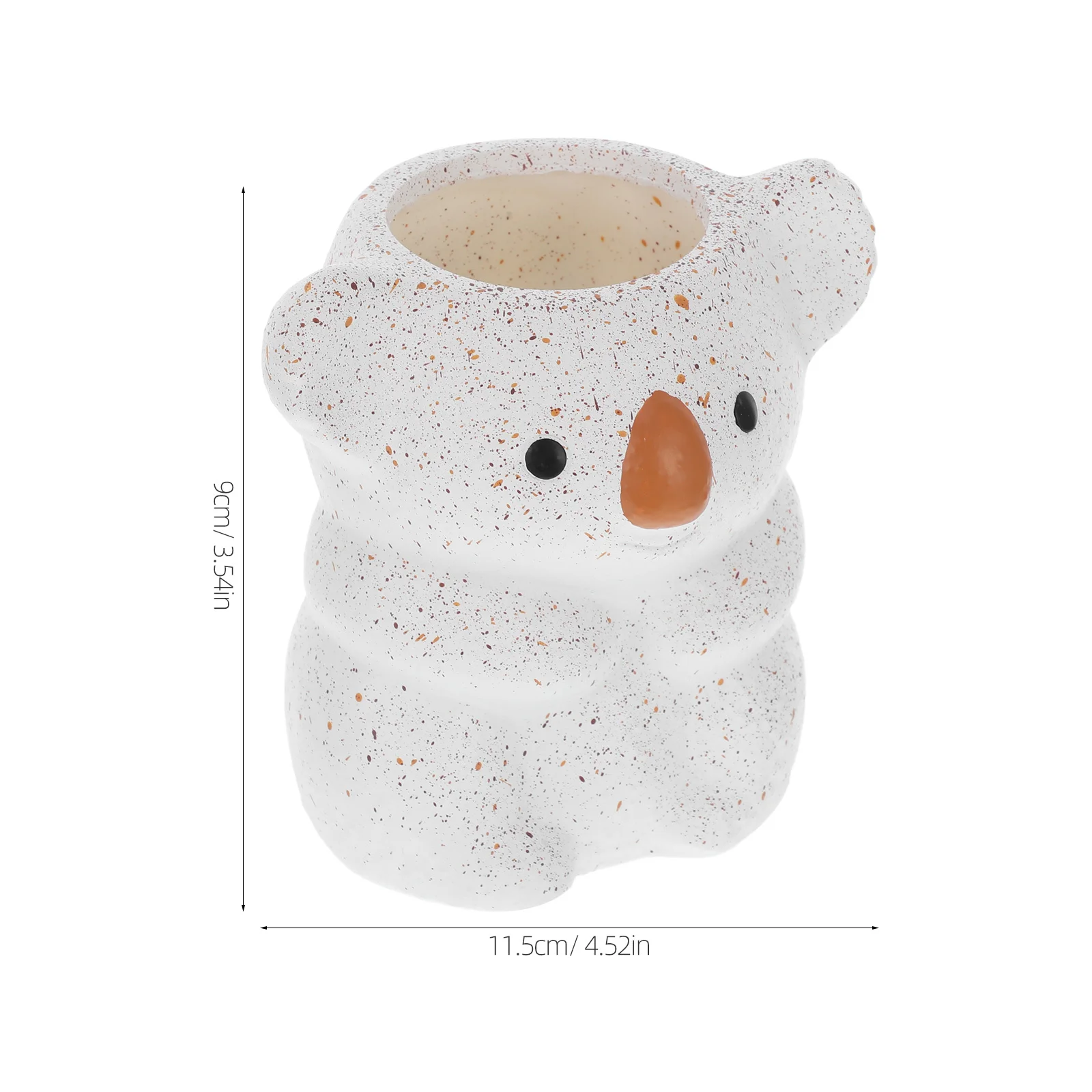 الراتنج حامل قلم لطيف كوالا الحيوان حامل القلم الرصاص فرشاة للمكياج المنظم سلة المهملات الصغيرة أواني المطبخ الحاويات مكتب مكتب #2