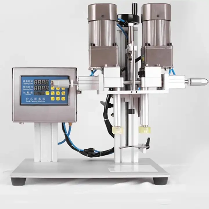 Desktop Automatic Wine Corking Machine Whisky Gin Bottle Capping Machine Glass Jar Bottle Cork Cap Press Machine