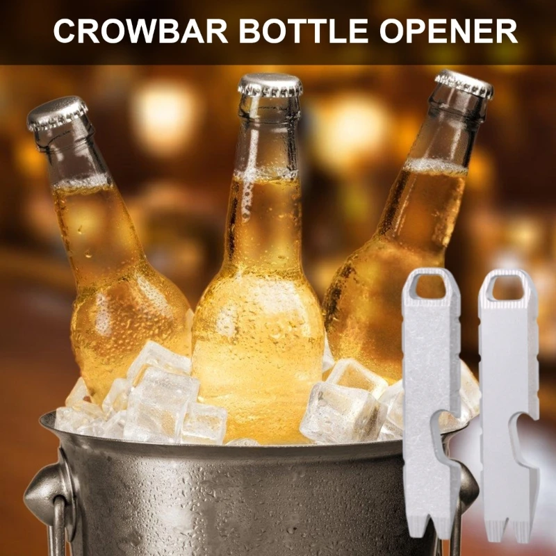 โลหะ Prybar Crowbars Multi เครื่องมือที่เปิดขวดมัลติฟังก์ชั่นสำหรับ Camping Dropship