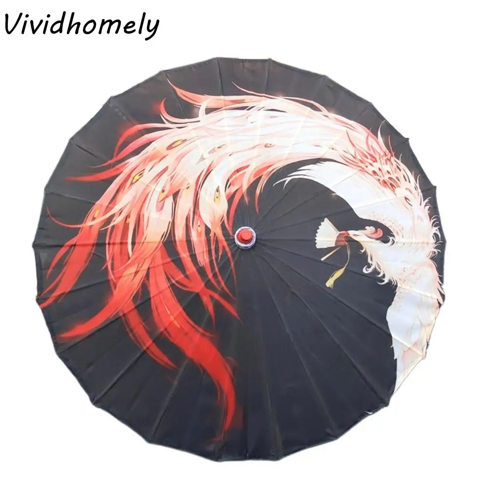 

Винтажный женский зонт ручной работы из шелковой ткани, непромокаемый китайский зонт из масляной бумаги, декоративный костюм, зонтик для вечеринки