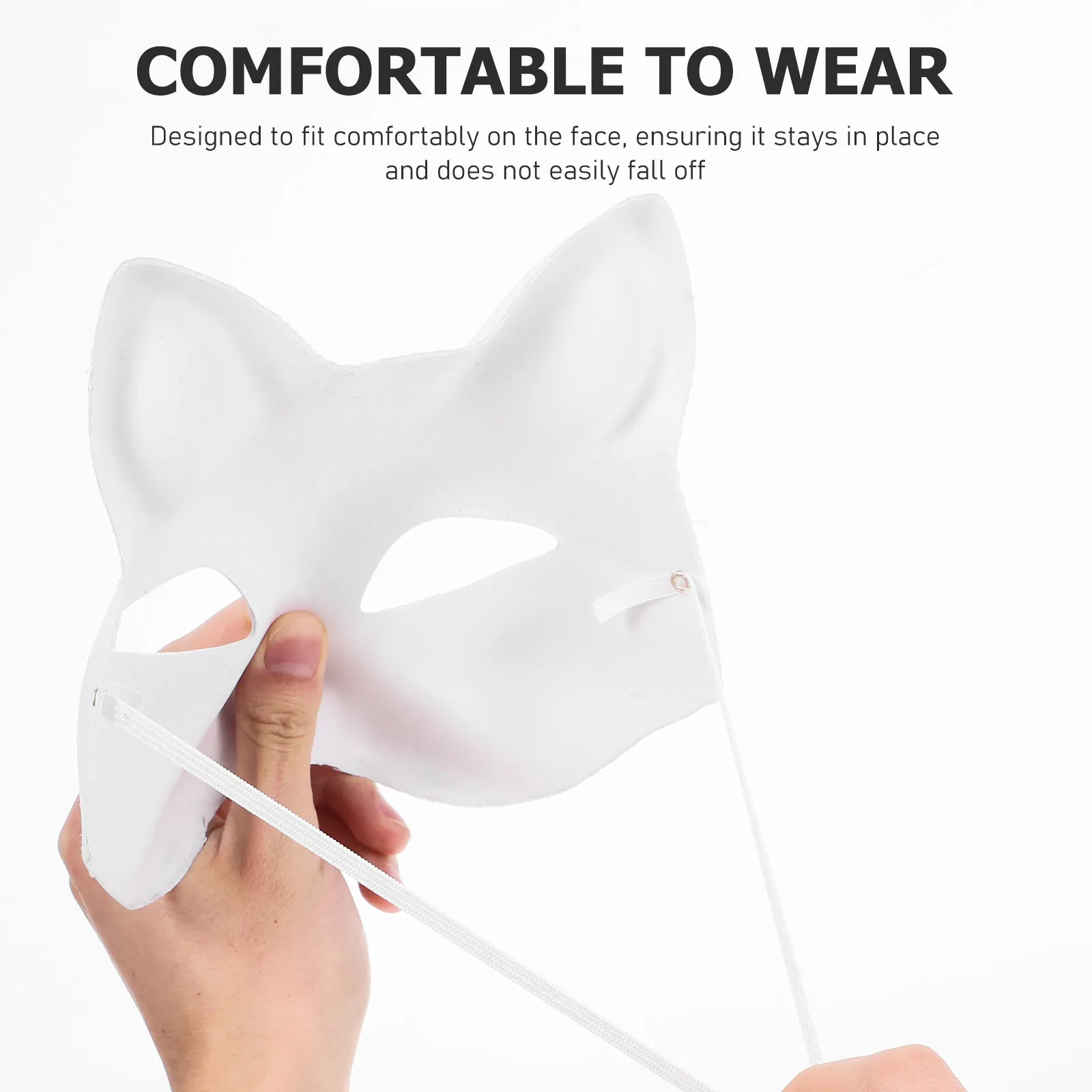 

1Set Cat Mask Diy Black Paper Lint Felt Gauze Plastic Masquerade Parties Cosplay Events Creative Projects Cat Face Mask Kit