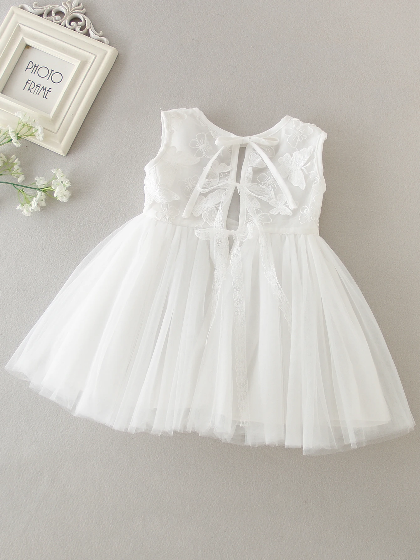 Wholesale Baby Wear Kids Embroidered Toddler Frock Little Girl Christening Dress With Hat